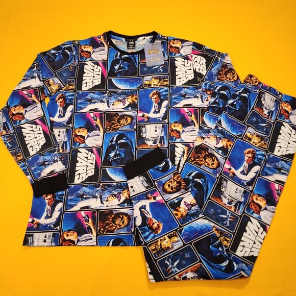 Cakeworthy Star Wars PJ's Set Blue Pajamas Size XL NEW - Picture 12 of 12